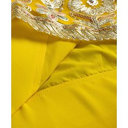 Babyhug Woven Half Sleeves Sequinned & Embroidered Choli Lahenga Set with Dupatta - Yellow