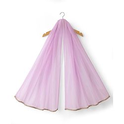 Babyhug Net Woven Sleeveless Woven Lehenga Choli Set & Dupatta With Sequin Detailing - Lavender