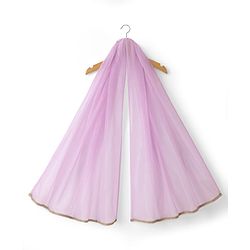 Babyhug Net Woven Sleeveless Woven Lehenga Choli Set & Dupatta With Sequin Detailing - Lavender