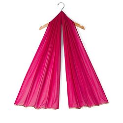 Babyhug Georgette Woven  Sleeveless Choli Lahenga Dupatta Set with Sequinned Detailing - Dark Pink