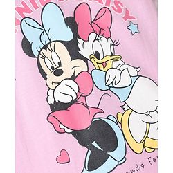 Babyhug Disney Single Jersey Knit Half Sleeves T-Shirts with Minnie & Friends Graphics Pack of 2 - Multicolor