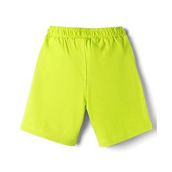 Babyhug Disney Terry Knit Knee Length Shorts with Mickey Mouse Graphics Pack of 2 - Neon Green & Black