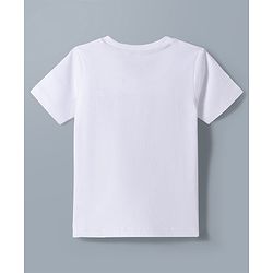 Babyhug Disney Single Jersey Knit Half Sleeves Round Neck T-Shirt With Mickey Mouse Graphics Pack of 2 - White