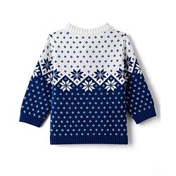 Babyhug 100% Cotton Knit Full Sleeves Floral Designed Front Open Sweater Set with Cap - Navy