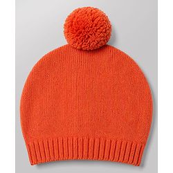 Babyhug Organic 100% Cotton Knit Full Sleeves Striped & Zebra Designed Sweater Set With Cap- Rust Orange