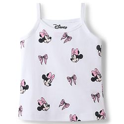 Babyhug Disney Single Jersey Knit Sleeveless Slips With Minnie Mouse Graphics Pack of 2 - White