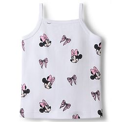 Babyhug Disney Single Jersey Knit Sleeveless Slips With Minnie Mouse Graphics Pack of 2 - White