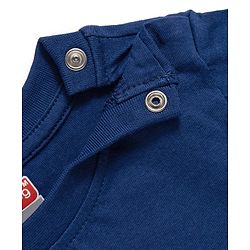 Babyhug 100% Cotton Knit Half Sleeves T-Shirt & Pyjama Night Suit Bear & Text Print -Navy