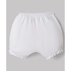 Babyhug Disney Single Jersey Knit Bloomers With Minnie Mouse & Marie Graphic Pack Of 2  - White