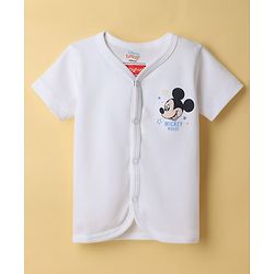 Babyhug Disney Interlock Knit Half Sleeves Jhablas With Mickey Mouse Graphics Pack of 2 - Multicolor