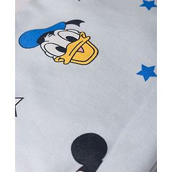 Babyhug Disney Interlock Knit Cap, Mitten & Booties Set With Mickey Mouse Graphics Light Blue - Diameter 15 cm