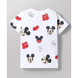 Babyhug Disney Interlock Knit Half Sleeves Jhablas with Mickey Mouse Graphics Pack of 2 - Multicolor
