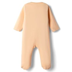 Babyhug Disney Interlock Knit Full Sleeves Footed Night Suit with Minnie Mouse Graphics Pack of 2 - Peach & Sky
