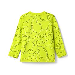 Babyhug Cotton Knit Full Sleeves T-Shirt & Pyjama Co-Ord Night Suit With Dino Print - Green