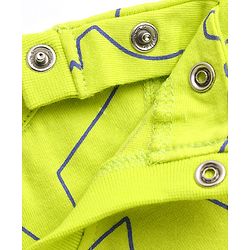 Babyhug Cotton Knit Full Sleeves T-Shirt & Pyjama Co-Ord Night Suit With Dino Print - Green
