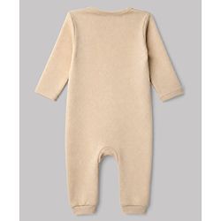 Babyhug 100% Cotton Interlock Knit Full Sleeves Rompers With Vehicle Print Pack of 2 - White & Beige