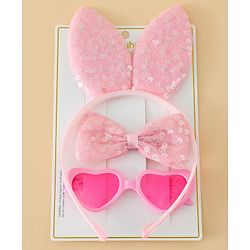 Babyhug Free Size Hair Accessories Combo - Pink