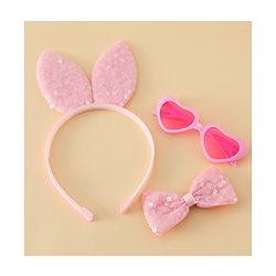 Babyhug Free Size Hair Accessories Combo - Pink