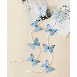 Babyhug Free Size  Bow & Butterfly Clips - Blue