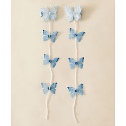 Babyhug Free Size  Bow & Butterfly Clips - Blue