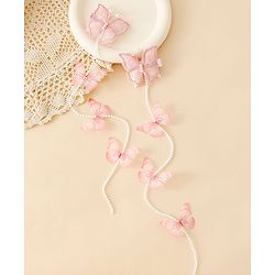 Babyhug Free Size Bow & Butterfly Clips - Pink