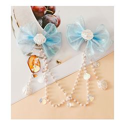 Babyhug Free Size Bow & Butterfly Clip - Blue