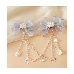 Babyhug Free Size Bow & Butterfly Clip - Purple