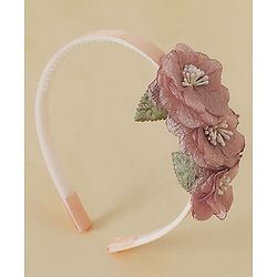 Babyhug Free Size Hair Bands - Dark Pink