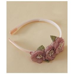 Babyhug Free Size Hair Bands - Dark Pink