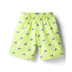 Babyhug Cotton Knit Half Sleeves Sea Life Printed Co-Ords T-Shirt & Shorts Night Suit - Lime Green