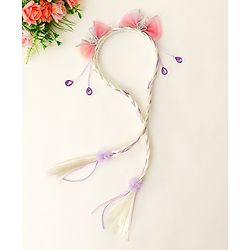 Babyhug Hair Band With Bow Applique Free Size - Pink