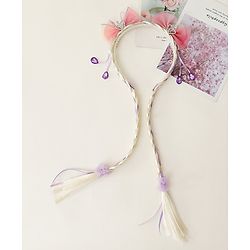 Babyhug Hair Band With Bow Applique Free Size - Pink