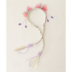 Babyhug Hair Band With Bow Applique Free Size - Pink