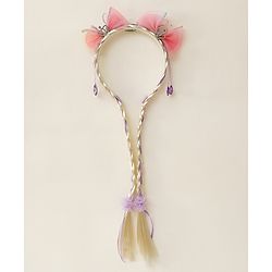 Babyhug Hair Band With Bow Applique Free Size - Pink