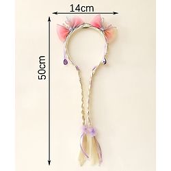 Babyhug Hair Band With Bow Applique Free Size - Pink