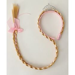 Babyhug Free Size Hair Band Tiara & Bow Applique - Pink
