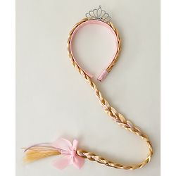 Babyhug Free Size Hair Band Tiara & Bow Applique - Pink
