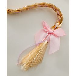 Babyhug Free Size Hair Band Tiara & Bow Applique - Pink