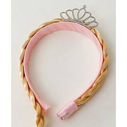 Babyhug Free Size Hair Band Tiara & Bow Applique - Pink