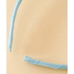 Babyhug Hair Band With Bow and Tiara Applique Free Size - Blue
