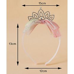 Babyhug Girls Soft Fabric Bow Hairband - Blue
