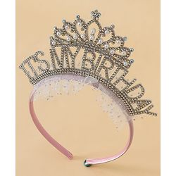 Babyhug Hair Bands With Applique Free Size -Pink