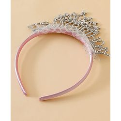Babyhug Hair Bands With Applique Free Size -Pink
