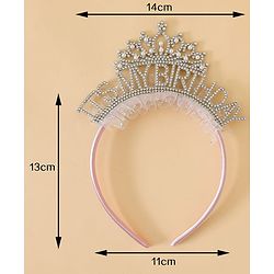 Babyhug Hair Bands With Applique Free Size -Pink