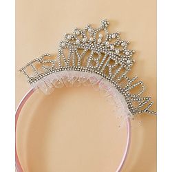 Babyhug Hair Bands With Applique Free Size -Pink