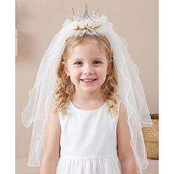 Babyhug Hair Bands With Applique Free Size - Beige