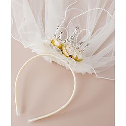 Babyhug Hair Bands With Applique Free Size - Beige