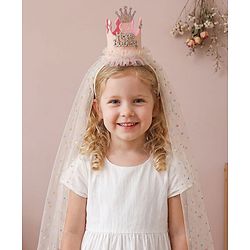 Babyhug Hair Bands With Applique Free Size- Pink