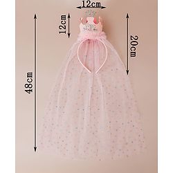 Babyhug Hair Bands With Applique Free Size- Pink