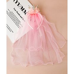 Babyhug Hair Bands With Applique Free Size-Pink
